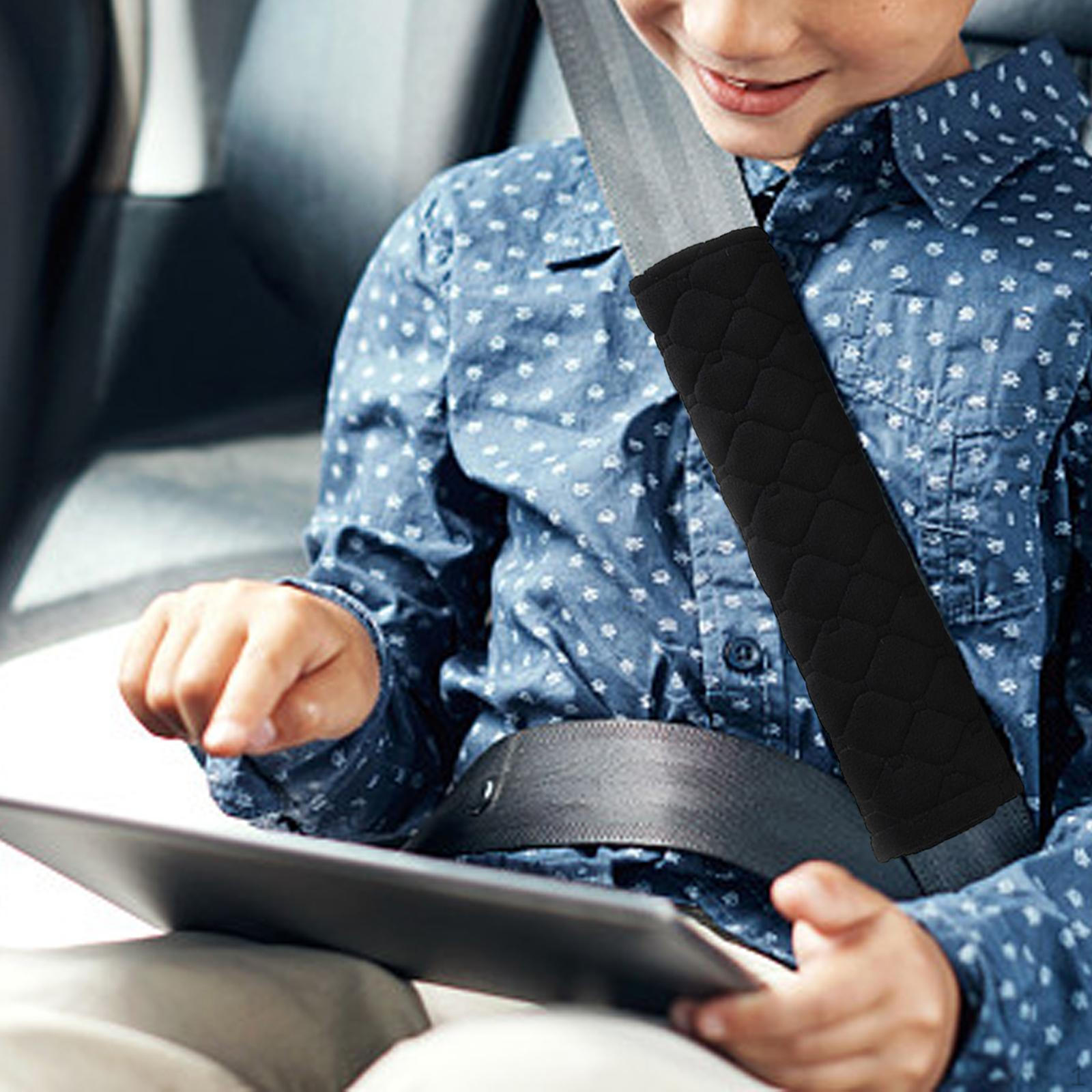 

2x Car Seat Belt Pads Cover Accessories Guard Neck and Shoulder Protector Black