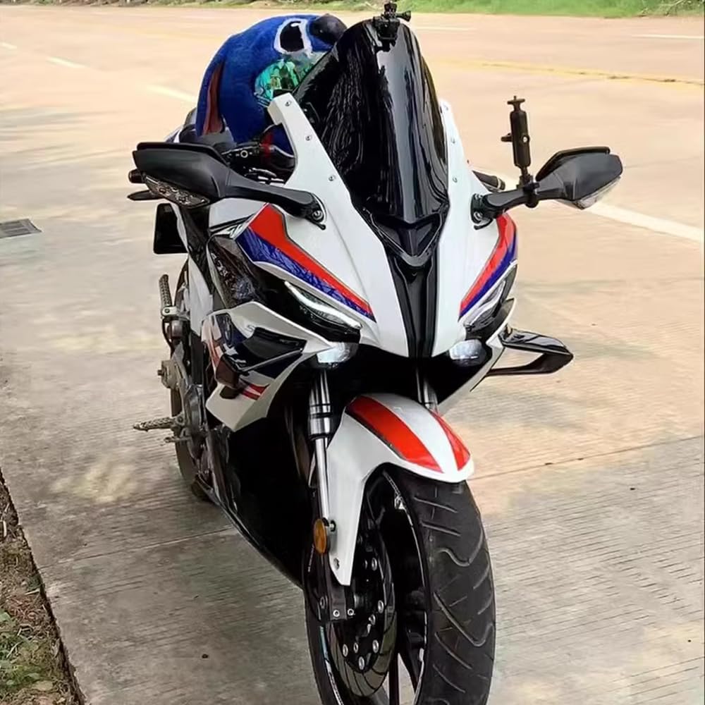Motorcycle Accessories Fixed Wind Wing Spoiler Fairing Kit Shark Fin Deflector Free Punch Protection Cover for R25 2025 2024 2023 2022 2021 2020 2019