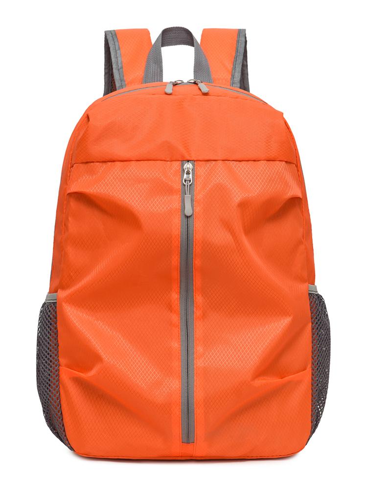 Men's and Women's Nylon Foldable Backpack Casual and Simple Large Capacity Waterproof Travel Bag