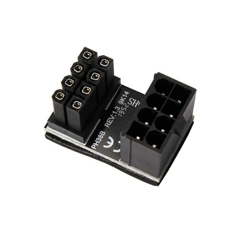 Durability PCIe 8Pin 180 Degree Angle Connector Power Adapter GPU VGA PCIe 8Pin Power Adapter For Graphics Card Setups