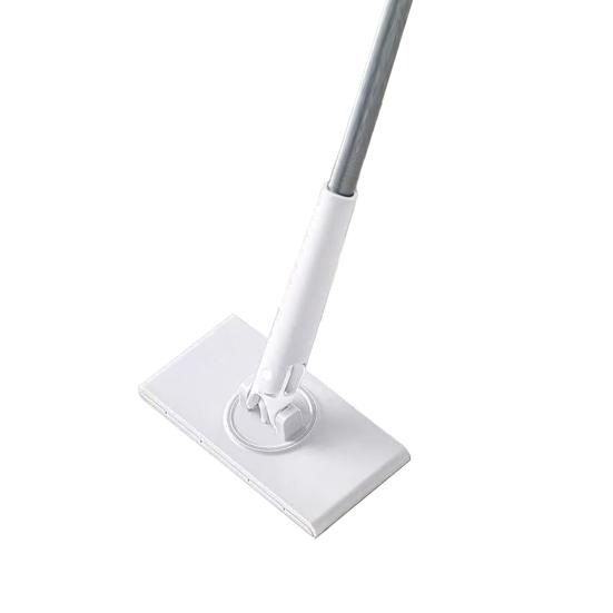 

Міні-швабра з поворотним шарніром Ручка для push-pull без рук Кути під меблями Маленькі простори Швабра Домашній інструмент для прибирання S A білий