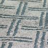 Vintage Rug with Embossed Patterns Gray Blue 133x190