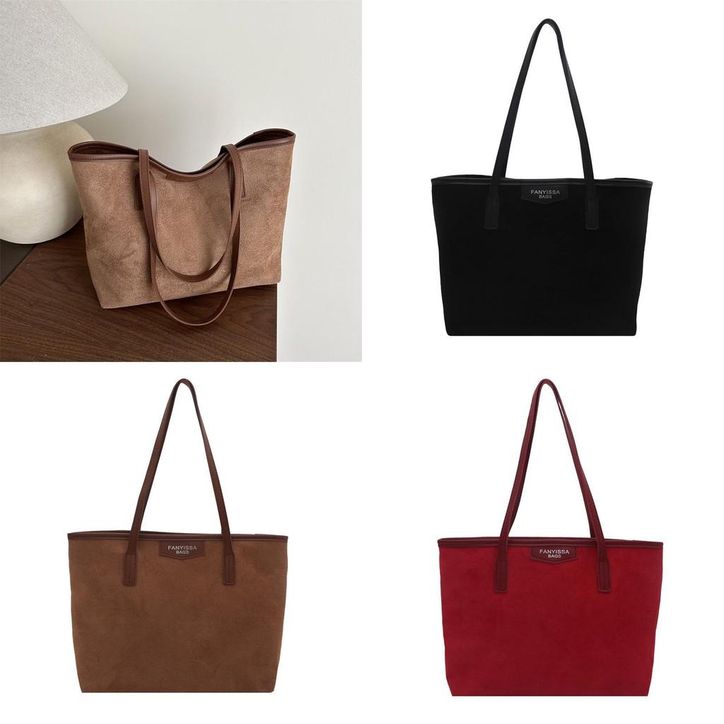 Fashionable Womens Shoulder Tote With Letter Print And Solid Color Design For Commuting
