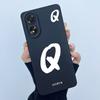 Case For Oppo A18 A38 A58 A78 4G Cover Camera Protection Cute Letter Liquid Silicone Soft Back Covers For Oppo A 38 A 18 Housing