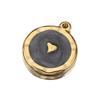 5pcs Gold Color Stainless Steel Enamel Moon Love Medal Heart Charms Pendants for DIY Earrings Necklace Jewelry Making Supplies