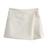 Fall 2024 High Waist Slim Looking Sheath A- line Skirt Women's Commute Leisure Asymmetric Culottes 4 Colors 7385597