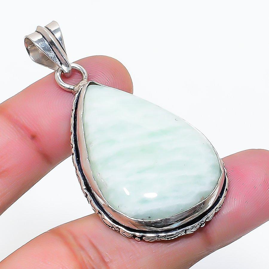 Natural Hememorphite Gemstone Handmade 925 Sterling Silver Pendant 1.97  AP-15516