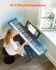 Weighted Digital Piano, 88 Keys Fully Weighted, Electric Piano Dual Keyboard & Speakers with X Stand, Sustain Pedal, Recording Function, 280 Tones,
