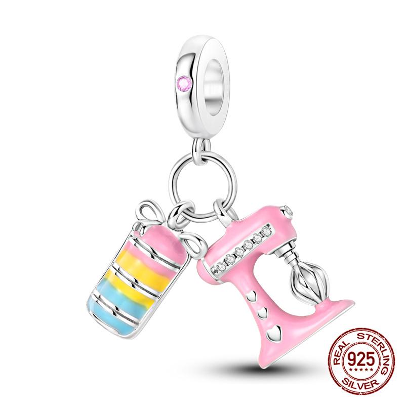 100%Copperpink Series Stars & High Heels Charms Fitoriginal Bracelets Diy Jewelry Making For Women Gift