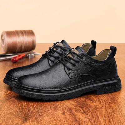 British Style Men's Shoes 2026 New Business Casual Oxford Shoes Casual Leather Outdoor Flats Soft Soles Designer Walking Shoes