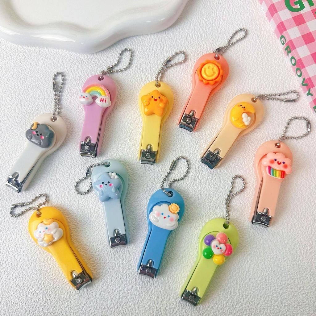 Cute Cartoon Nail Clippers for Kids - Portable, Anti-Splash Manicure Pliers for Children and Students