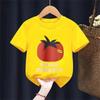 Cute Tees Casual Loose Short Sleeve Tops New Design Tops Summer Clothing Boys Girls Baby Simple Crewneck Tees Printing Tshirt