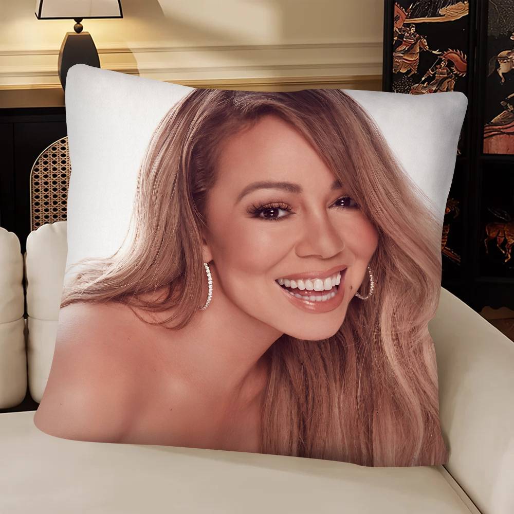 Singer MMariah Carey Pillow Case Fashion Square Pillowcase Bedroom Sofa Room Ins Decoration Leisure