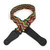 Ethnic Style Polyester Guitar Strap - Folk Classical Design, Widened Shoulder for Electric and Bass Guitars.