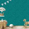 Glitter wallpaper, turquoise background, turquoise center for living room and bedroom 50x1000