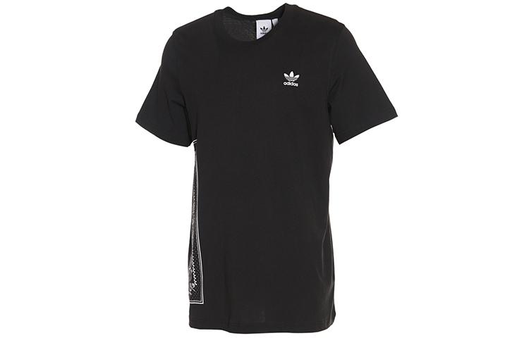 

Adidas Originals T Shirts Men s Black Crew Neck Moderate Straight Fit DV2042 XS