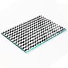 Tempered Glass Serving Board with Zigzag Graphics 80x52 Cm