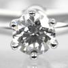 TIFFANY&Co. Solitaire Ring 0.23ct Pt950Platinum/diamond #5.8(US Size) 4.32g Women Used