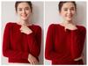 Pull en tricot uni à col rond 100 % cachemire pour femme