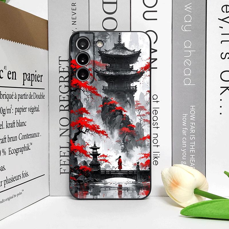 Ink Art Print Japanese Landscape Mountain Phone Case for Motorola Moto G85 G75 G04 G05 G34 E14Pro Edge 50 Fusion 40 30 Neo Cover