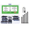 Uxcell M3 Hex Socket Head Cap Screw Assortment Carbon Steel Allen Socket Drive Bolts with Washers and Wrenches 420-Piece Kit,