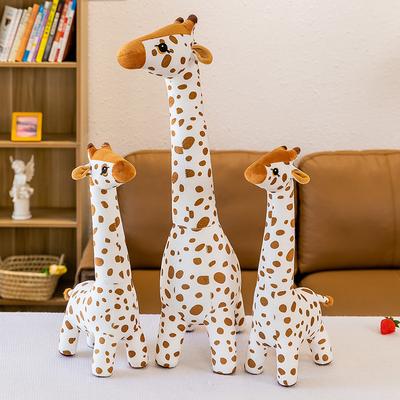 Neues Giraffen-Plüschtier Kinder beruhigende Simulation Heimdekoration stehende Giraffenpuppe Ornament