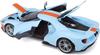 Maisto 2019 Ford GT Blue with Orange Stripes 1/18 Scale Special Edition Diecast Car with Opening Doors and Hood