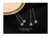 Banyan Tree S925 Silver Snowflake Tassel Earrings for Women – Korean Style