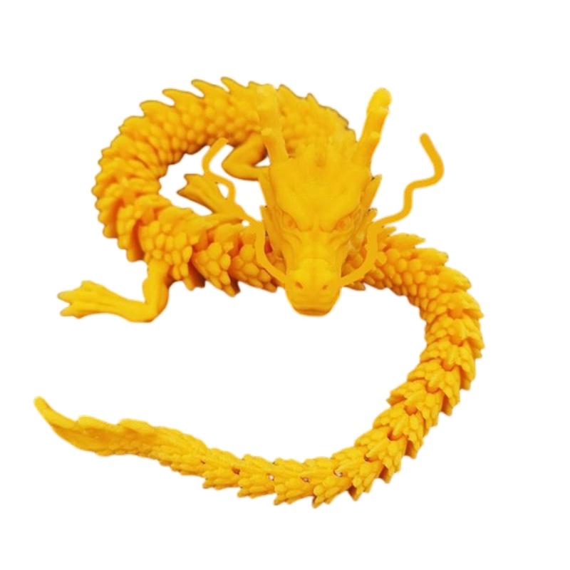 Kreatives Modellhandwerk eines chinesischen Drachen mit beweglichen Gelenken