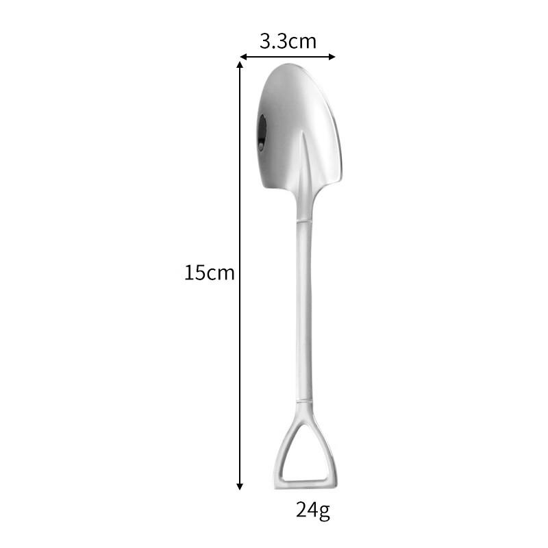 

Silver Pointed Dessert Spoon Set (5-Pack)