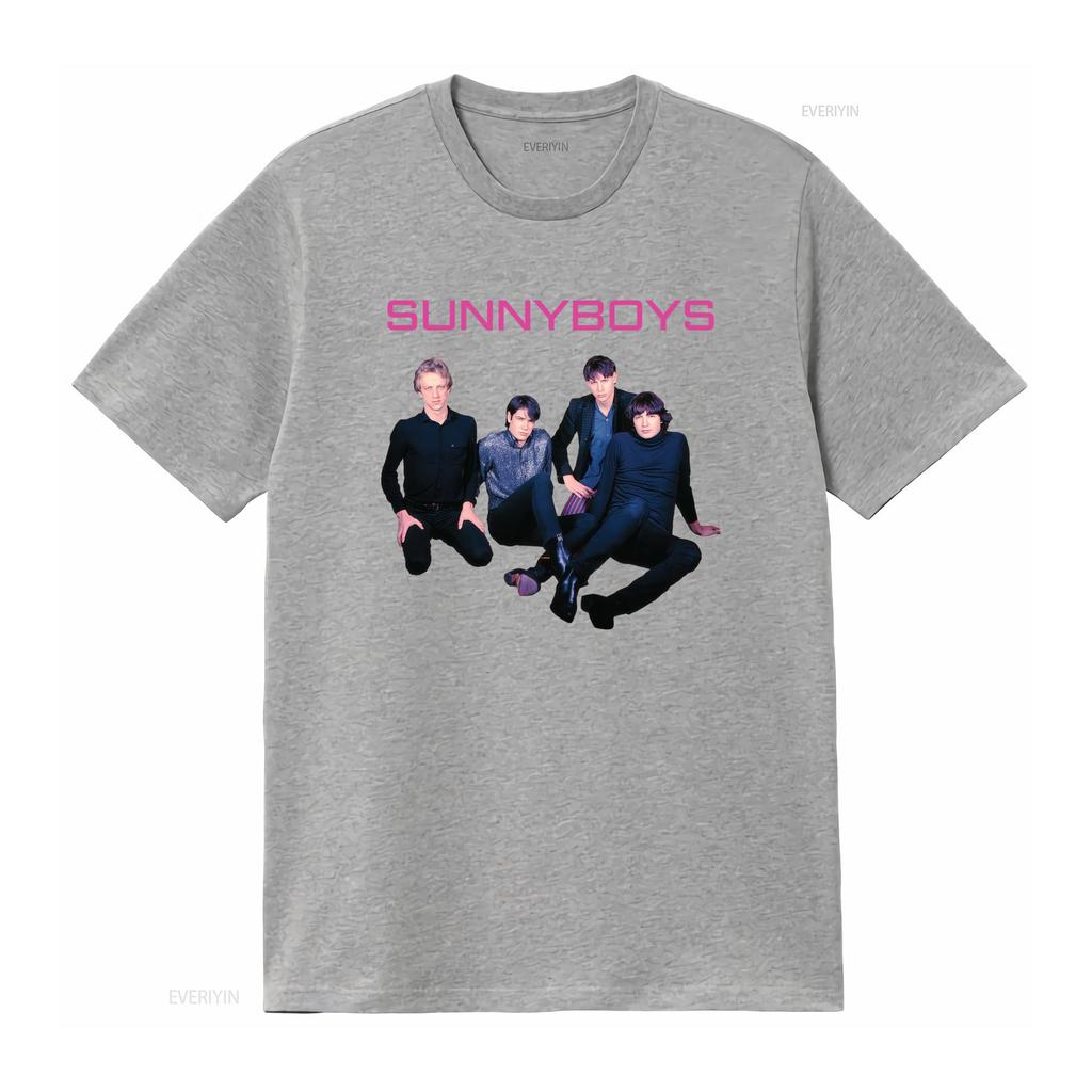 Sunnyboys Band Album T Shirt Medium Retro Style Rock Music Print vintage Washed fashion graphic streetwear Versatile