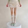 Women's Bows Leg Warmer Sweet Ruffle Lace Leg Sleeves Summers Thin Leg Sleeves