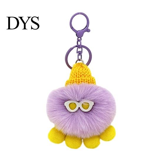 ZeeDier Sleutelhanger Pluche Octopus Sleutelhanger, Pluizig Gevuld Tas Hanger, Hangende Zachte Gebreide Muts met Sleutelhanger voor Rugzakken en Handtassen Sleutelhanger