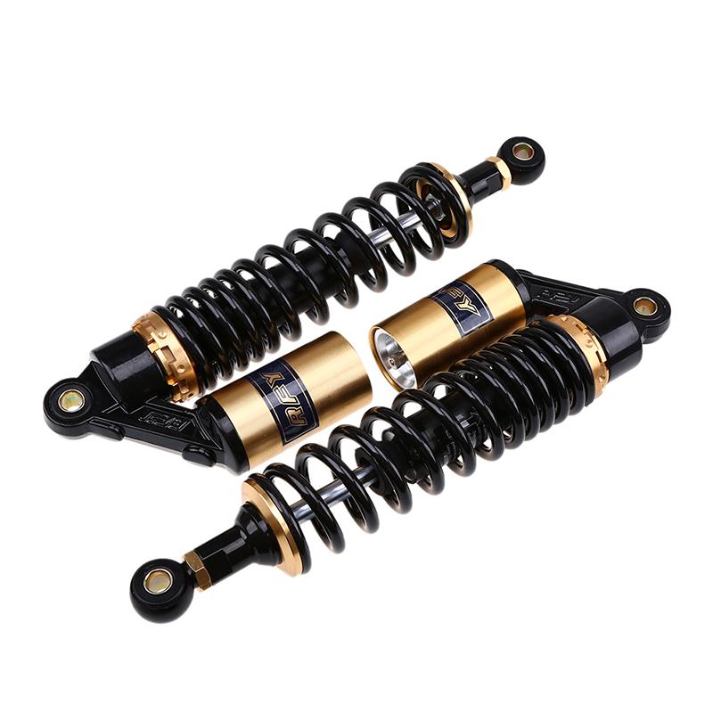 Straight/Round Double Fork 340mm Universal Air Shock Absorber Rear Suspension Spring Scooter DirtBike Gokart Quad ATV Motorcycle