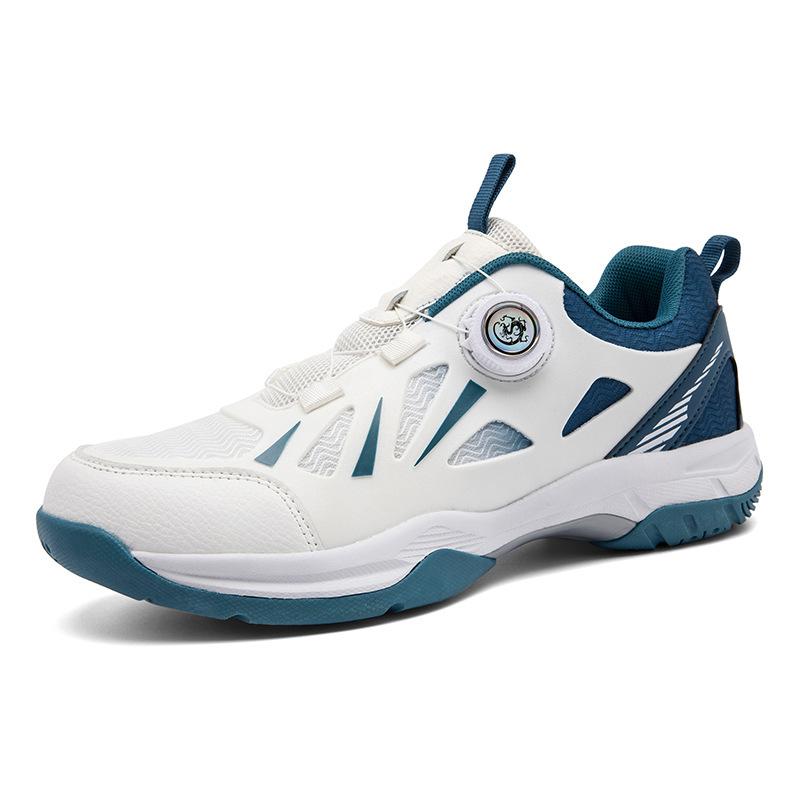 Rotating Button Badminton Shoes Men and Women Couple Teen Adult New Sports Shoes Table Tennis Training Shoes