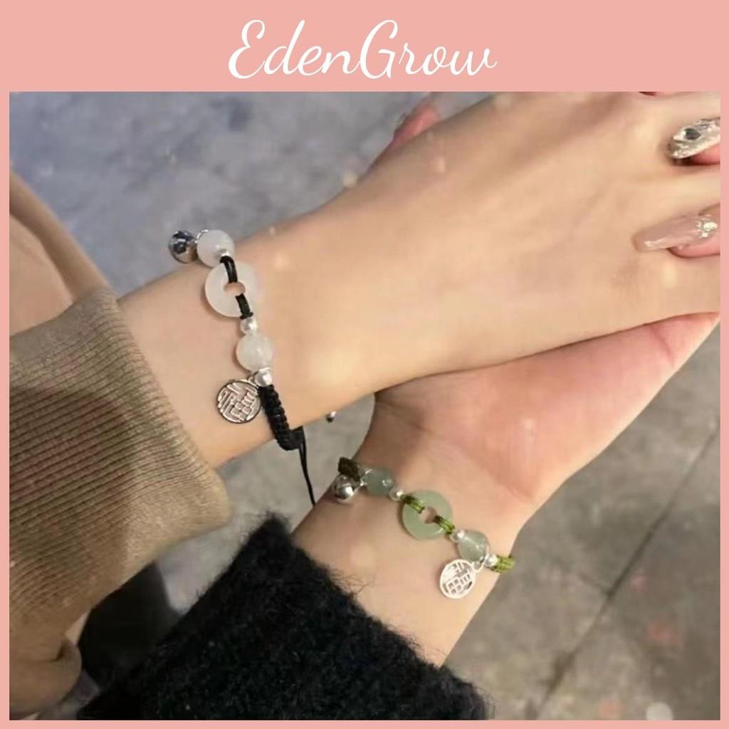 Adjustable Trendy Black String Bracelet For Couples Geometric Ethnic 2024 Design