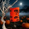 Foldable Lanterns Decor Halloween Hanging Folding Paper Lantern, Spooky Pumpkin Witch Spider Accordion Decoration Lantern for Haunted House