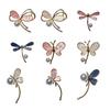 Elegant Butterfly Brooch With Pearls Designs Dripping Waterdrop Shape Alloy Materials for Women Fashion Accessory