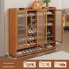 Japanese Rattan Dustproof Shoe Cabinet - Compact, Large-Capacity Entryway Storage Rack