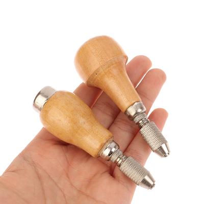 Εργαλεία Κοσμημάτων DIY Εργαλείο Μέγγενης Πινέζας Κοσμηματοπωλών Ξύλινη Λαβή Με 2 Τσοκ Στριψίματος Συρμάτινης Περιέλιξης Κιτ Εργαλείων Δράπανου