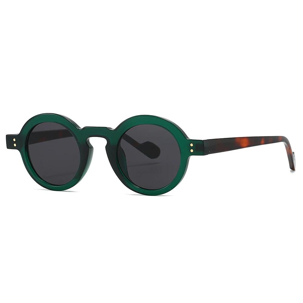 Small Frame Round Punk Sunglasses Women For Men Luxury Brand Designer Vintage Sunglasses Popular Hip Hop Rivet Eyeglasses UV400