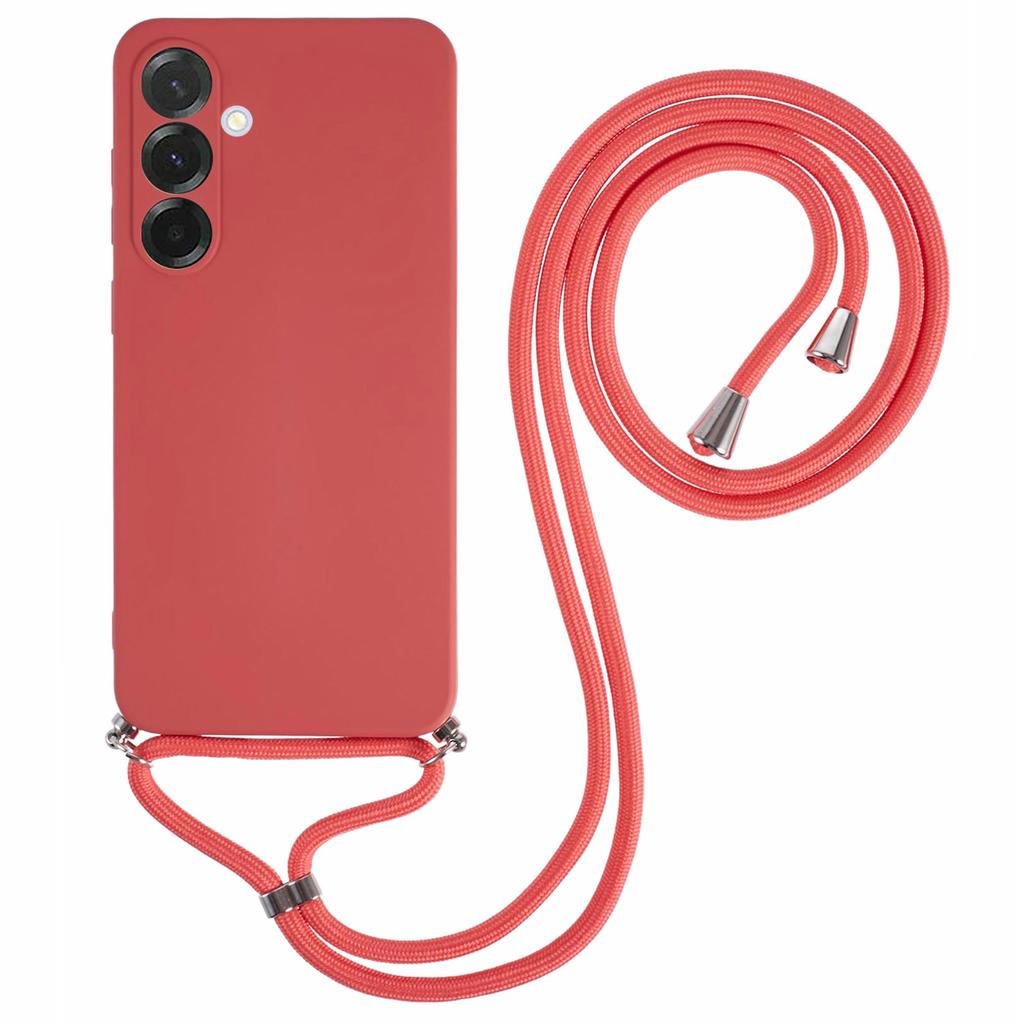 For Samsung Galaxy A36 5G Case Flexible TPU Fiber Lining Anti-Shock Crossbody Phone Cover