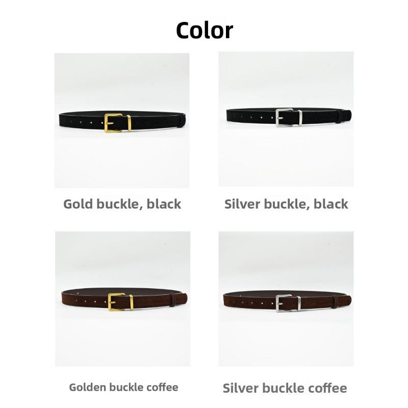 Ins Style Korean Retro Women's Belt, Simple and Versatile Belt Suit Jeans Belt Women's Trend