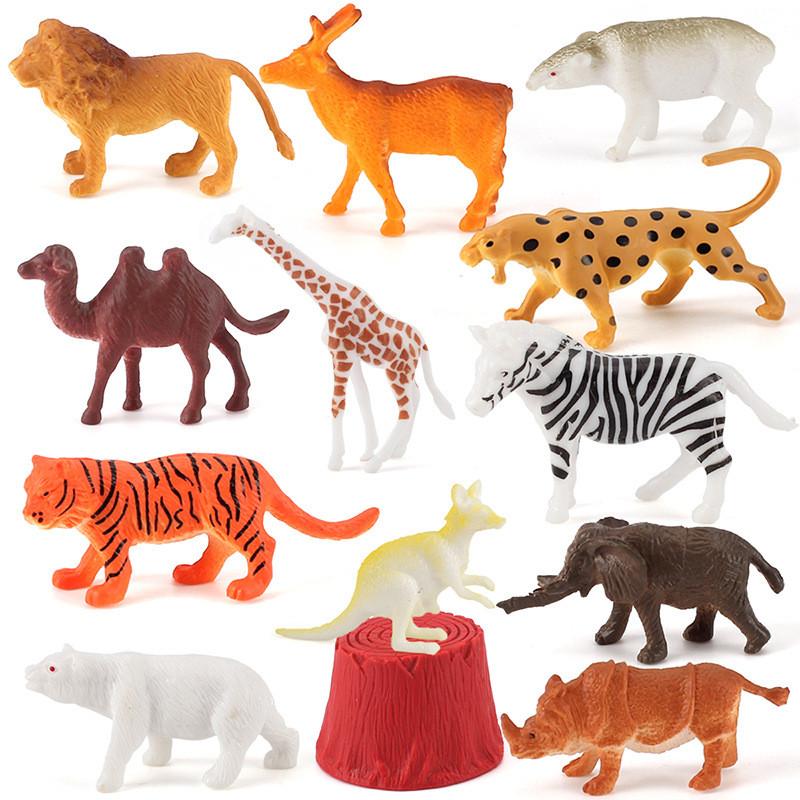 Animal Scene Decor Pvc Static Models Jungle Creatures For Childrens Play Area