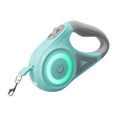 Good-5M Retractable Dog Leash With LED Flashlight, Durablenylon Lead, Adjustable Control For Pet Walking And Running
