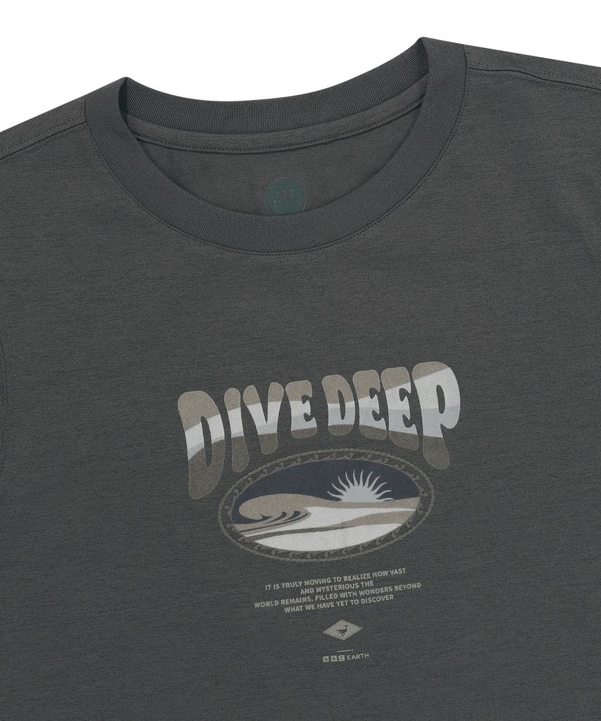 BBC EARTH Women'S Ocean Policott T-Shirt Charcoal