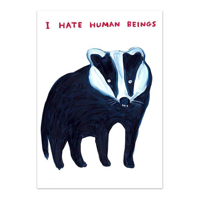 David Shrigley Tiger Penguin Velryba Shell Kočka Nástěnné umění Severské plakáty Obrazy na plátno Obrazy na stěnu pro výzdobu obývacího pokoje