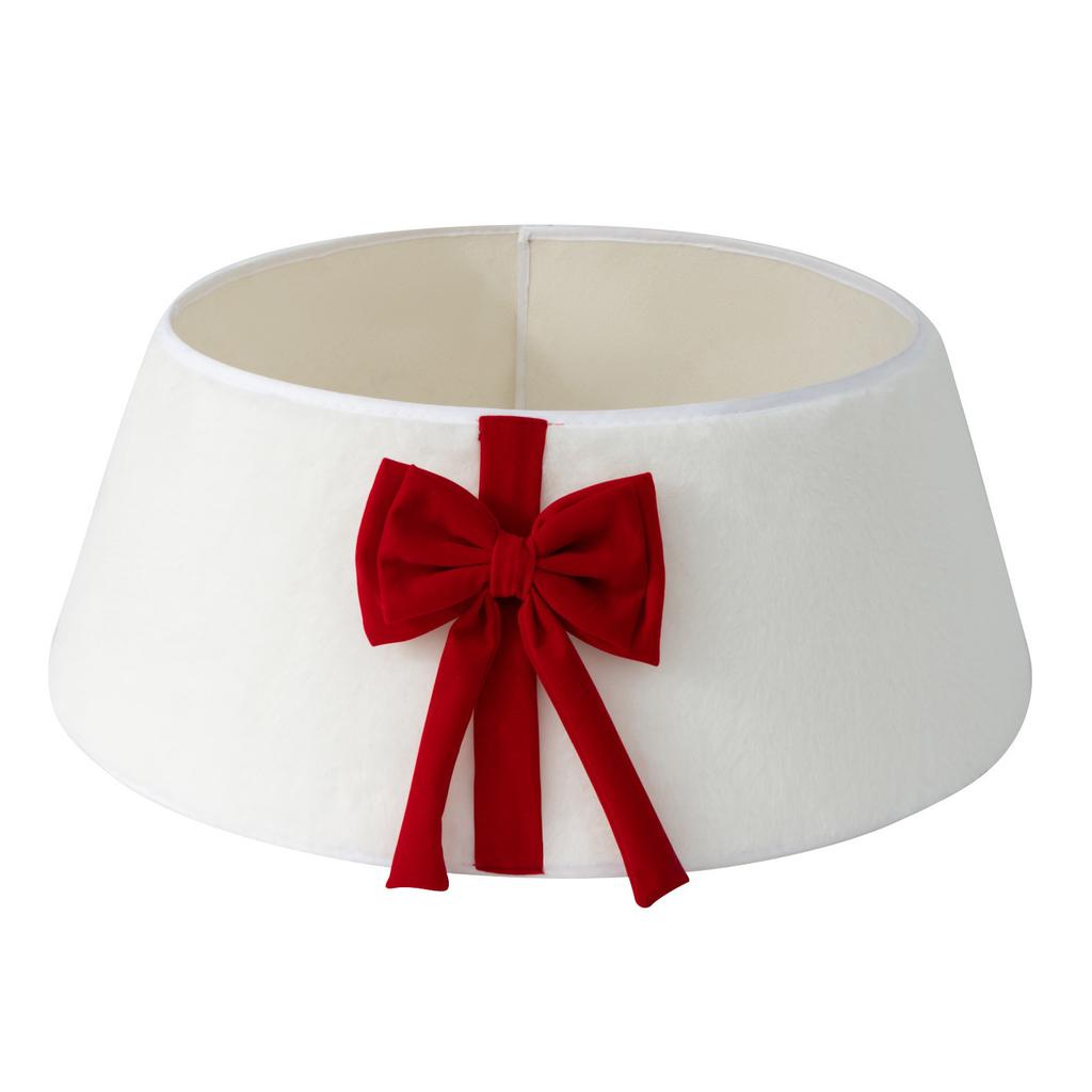 2025 NewThick Durable Fabric Tree Skirt Collar Sturdy And Stylish Base For Tree Saving Space Plush Christmas Tree Collar 56*20cm