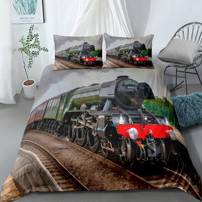 Flying Scotsman Zug Bettbezug Set UK Einzel Doppel Queen US Twin Full King Größe Unter Bettwäsche Set