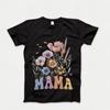 Wildflower Mama T-T-Shirt, Floral Boho Mother T-Shirt, Gift for Mom Grandma